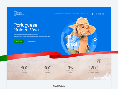 Portuguese Golden Visa website design