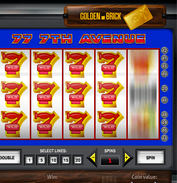 7th Ave., 77 slot machine